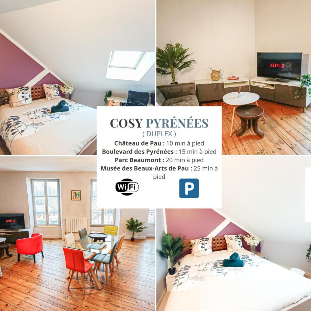 Cosy Pyrenees - 2Ch - Vue Sur Le Chateau & Garage 波城 外观 照片